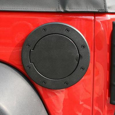 Rugged Ridge Non-Locking Fuel Hatch Cover (Black Aluminum) - 11425.05